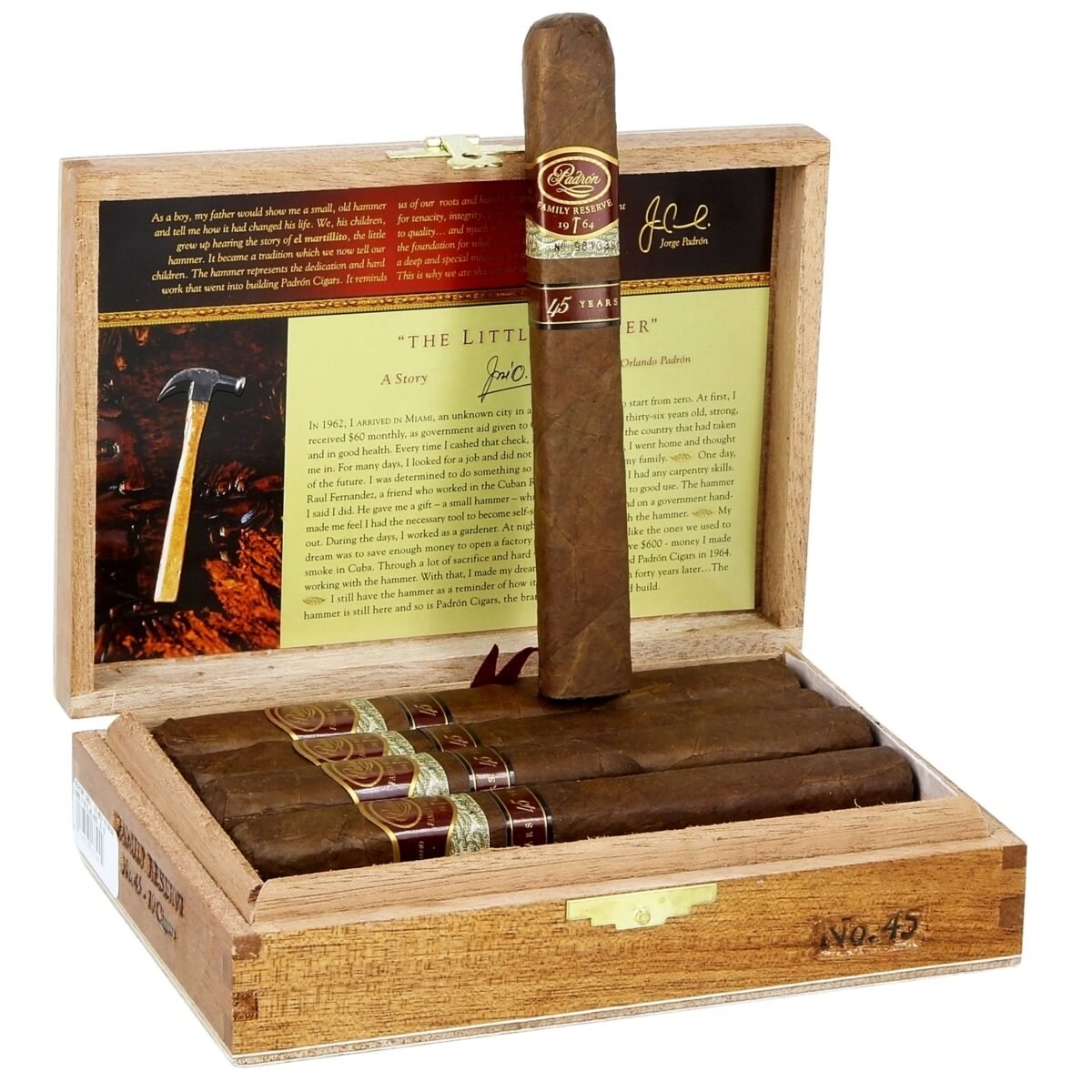 PADRON FAMILY RESERVE 45 NAT (52 X 6) BOX OF 10