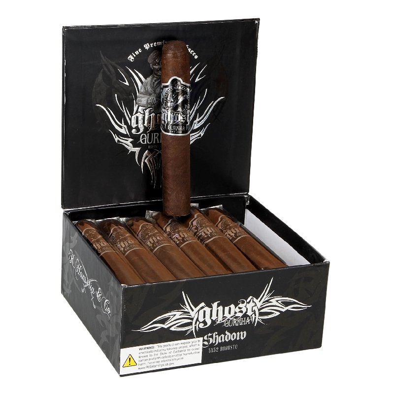 GURKHA GHOST SHADOW ROBUSTO (5X52) BOX OF 21