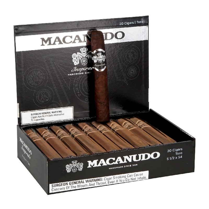 MACANUDO INSPIRADO BLACK TORO (5.5 X 54) BOX OF 20