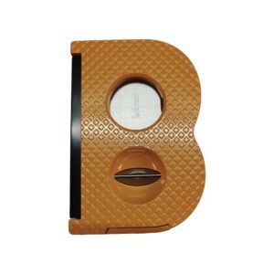 LUCIENNE YELLOW 60 GAUGE DUAL CUTTER V CUTTER WITH PUNCH & CIGAR REST (CUT128)