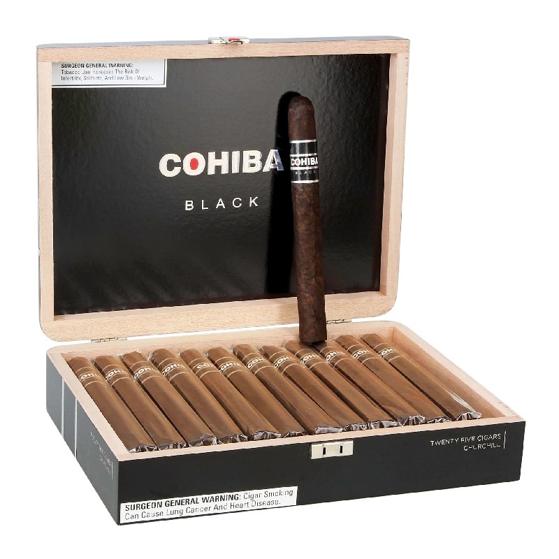 COHIBA BLACK CHURCHILL (7X49) BOX OF 25