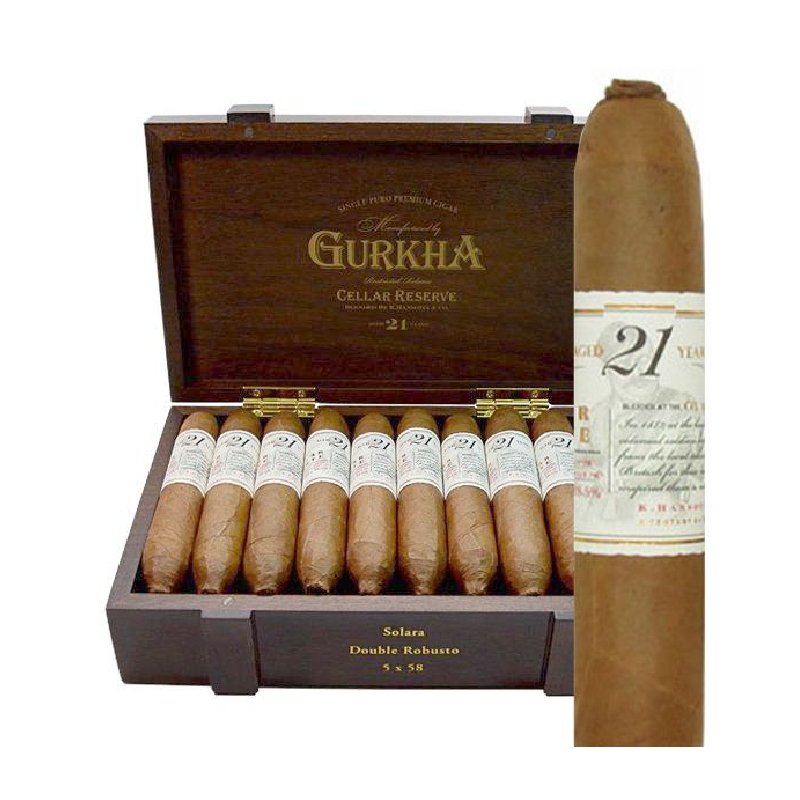 GURKHA CELLAR RESERVE 21YR SOLARA DBL ROBUSTO BOX OF 20