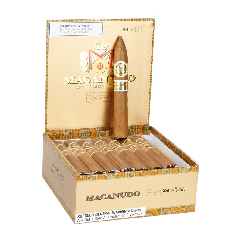 MACANUDO GOLD GRAN PYRAMID (6X52) BOX OF 24
