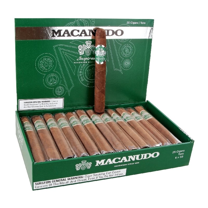 MACANUDO INSPIRADO GREEN TORO BOX OF 25