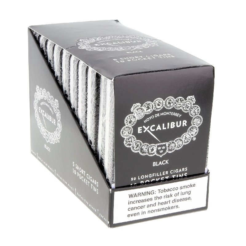HOYO EXCALIBUR BLACK SHORTS 50 UNITS (5 TINS OF 10)