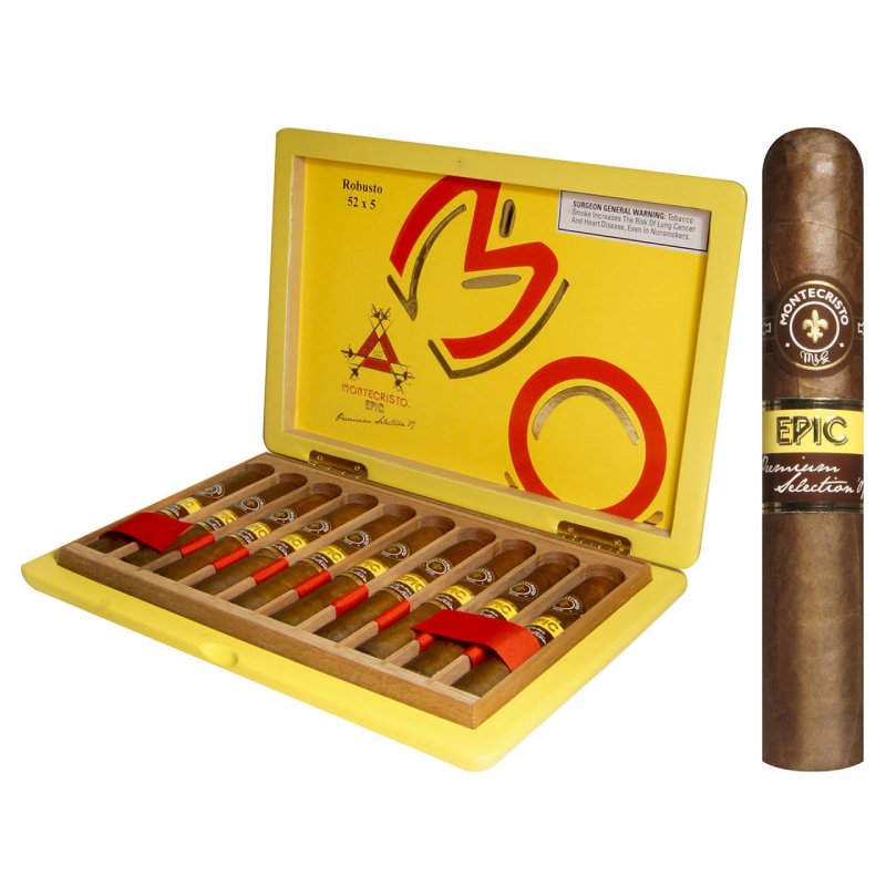 MONTECRISTO EPIC ROBUSTO (52 X 5) BOX OF 10