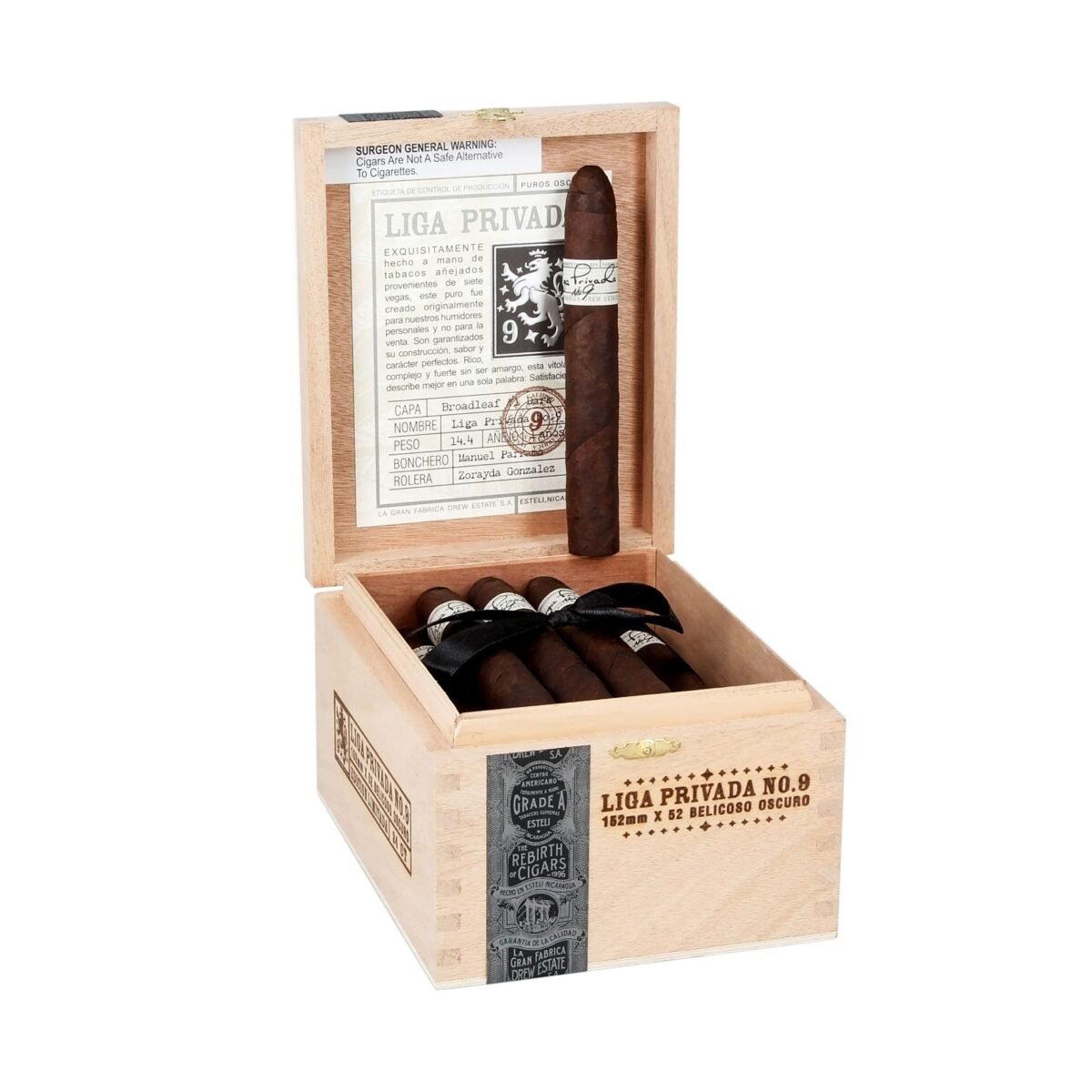 LIGA PRIVADA NO.9 BELICOSO OSCURO (6X52) BOX OF 24