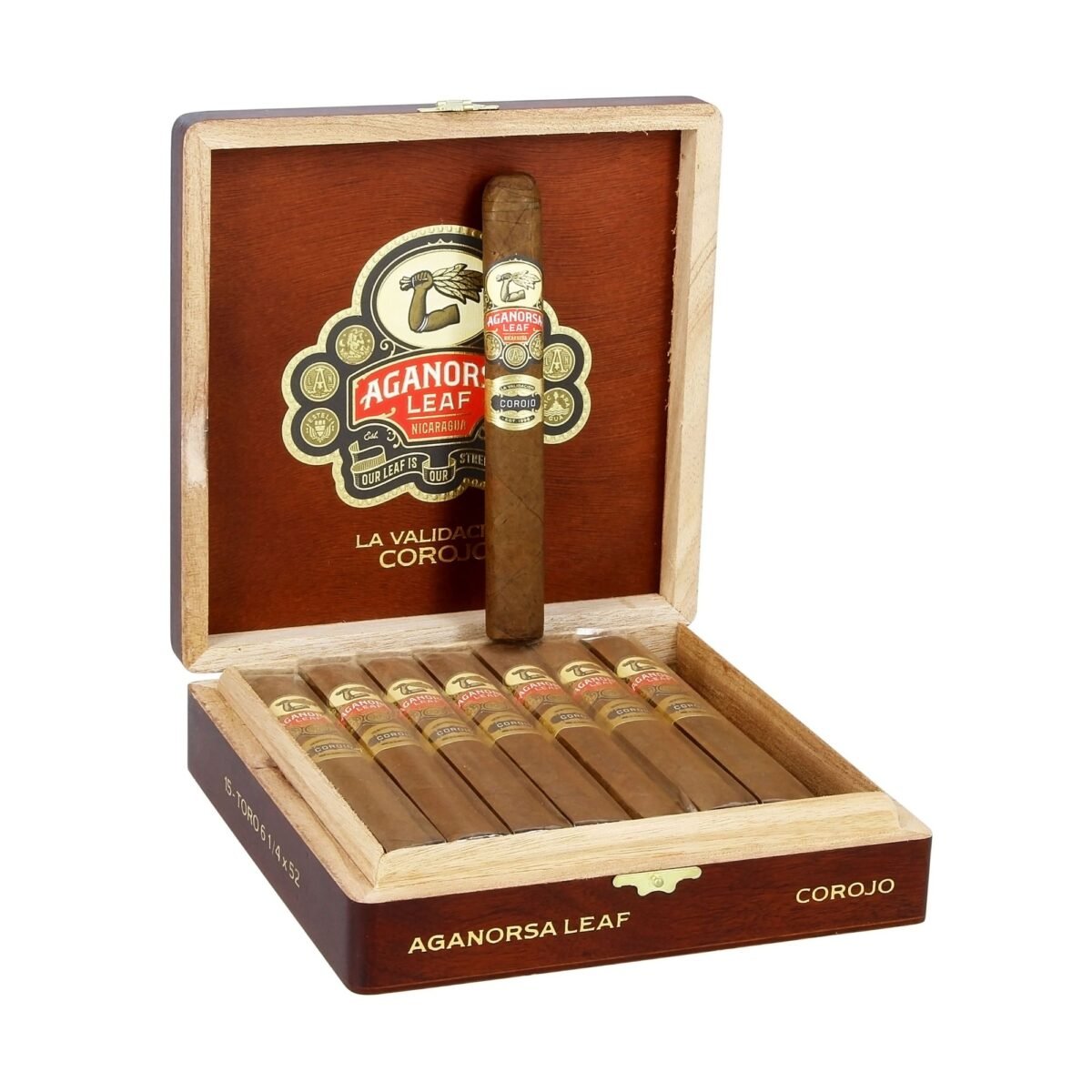 AGANORSA LEAF LA VALIDACION COROJO TORO BP (6 1/4X52) BOX OF 15