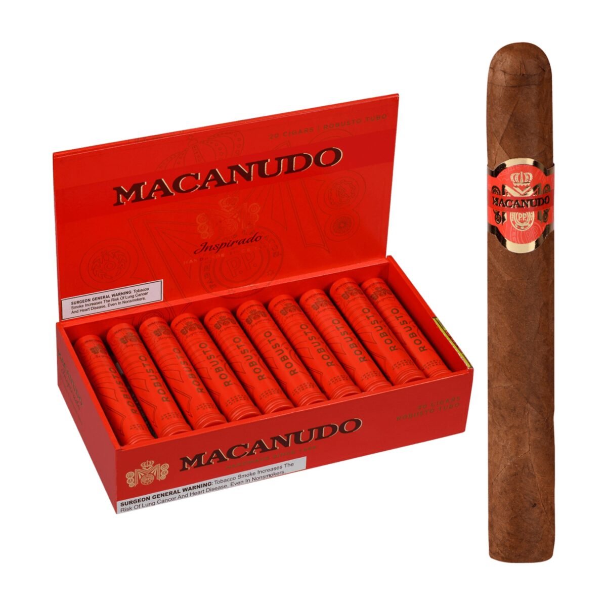 MACANUDO INSPIRADO ORANGE ROBUSTO TUBO (5X50) BOX OF 20