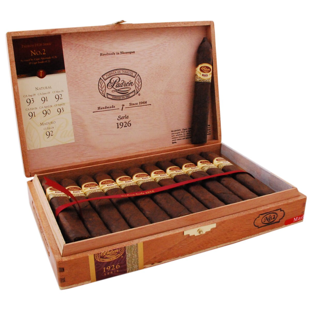 PADRON NO.2 MAD 1926 (52 X 5 1/2) BOX OF 24