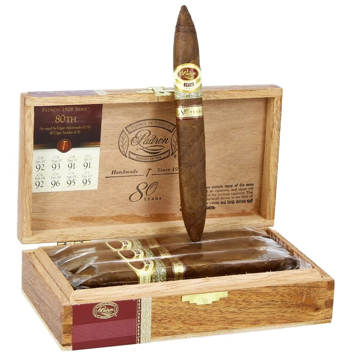 PADRON 1926 80TH NAT (54 X 6 3/4) BOX OF 8