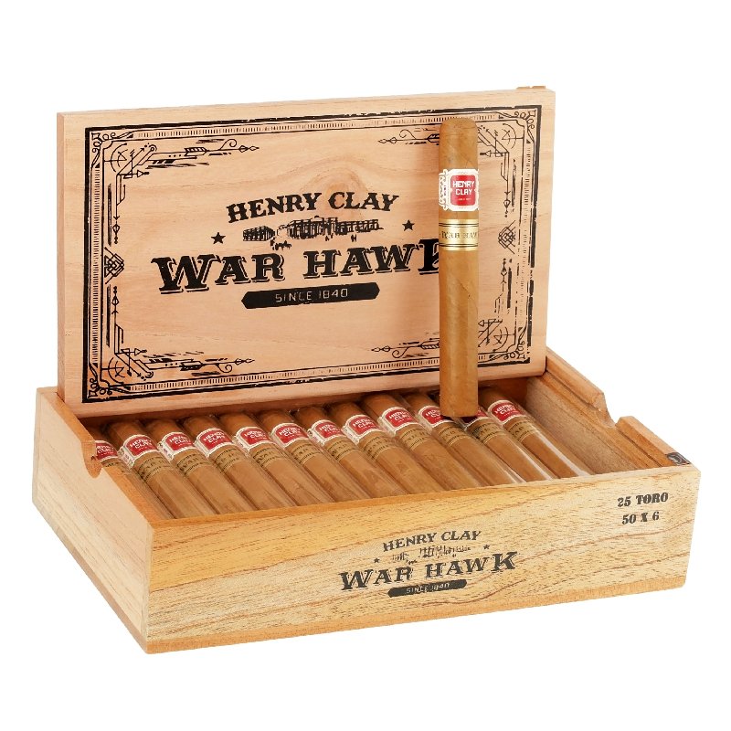 HENRY CLAY WAR HAWK TORO (50 X 6) BOX OF 25