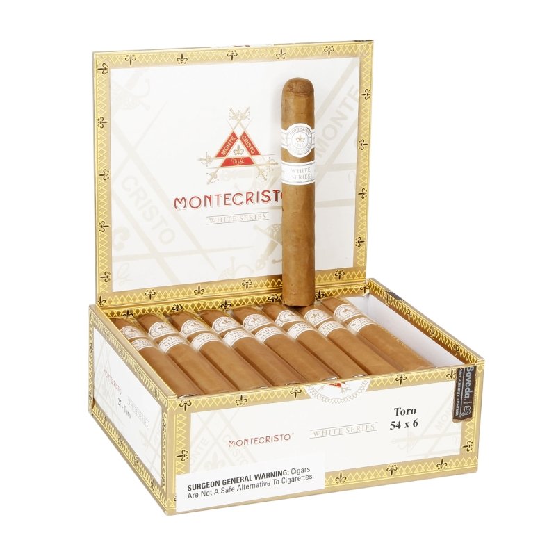 MONTECRISTO WHITE TORO (54 X 6) BOX OF 27