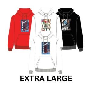 NEW YORK DESIGN HOODIE MIXED COLOR – XL