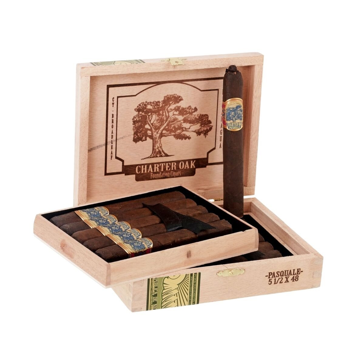 CHARTER OAK ESPECIALES PASQUALE (5 18/2X48) BOX OF 12