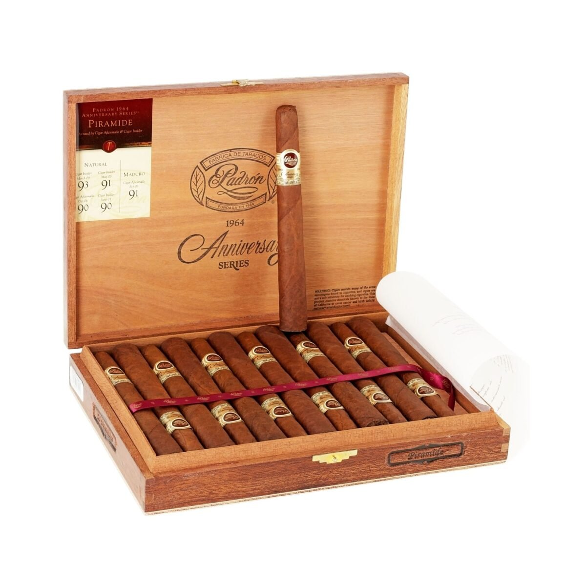 PADRON SERIE 1964 PYRAMIDE NAT (52 X 42 X 6 7/8) BOX OF 25