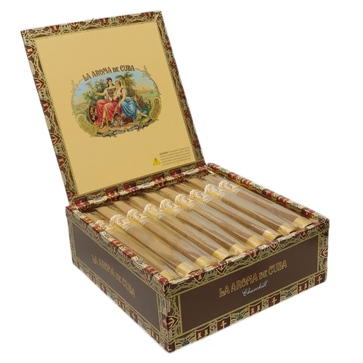 ASHTON LA AROMA DE CUBA CONNECTICUT CHURCHILL BOX OF 25