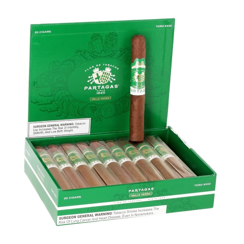 PARTAGAS VALLE VERDE TORO (6X52) BOX OF 20