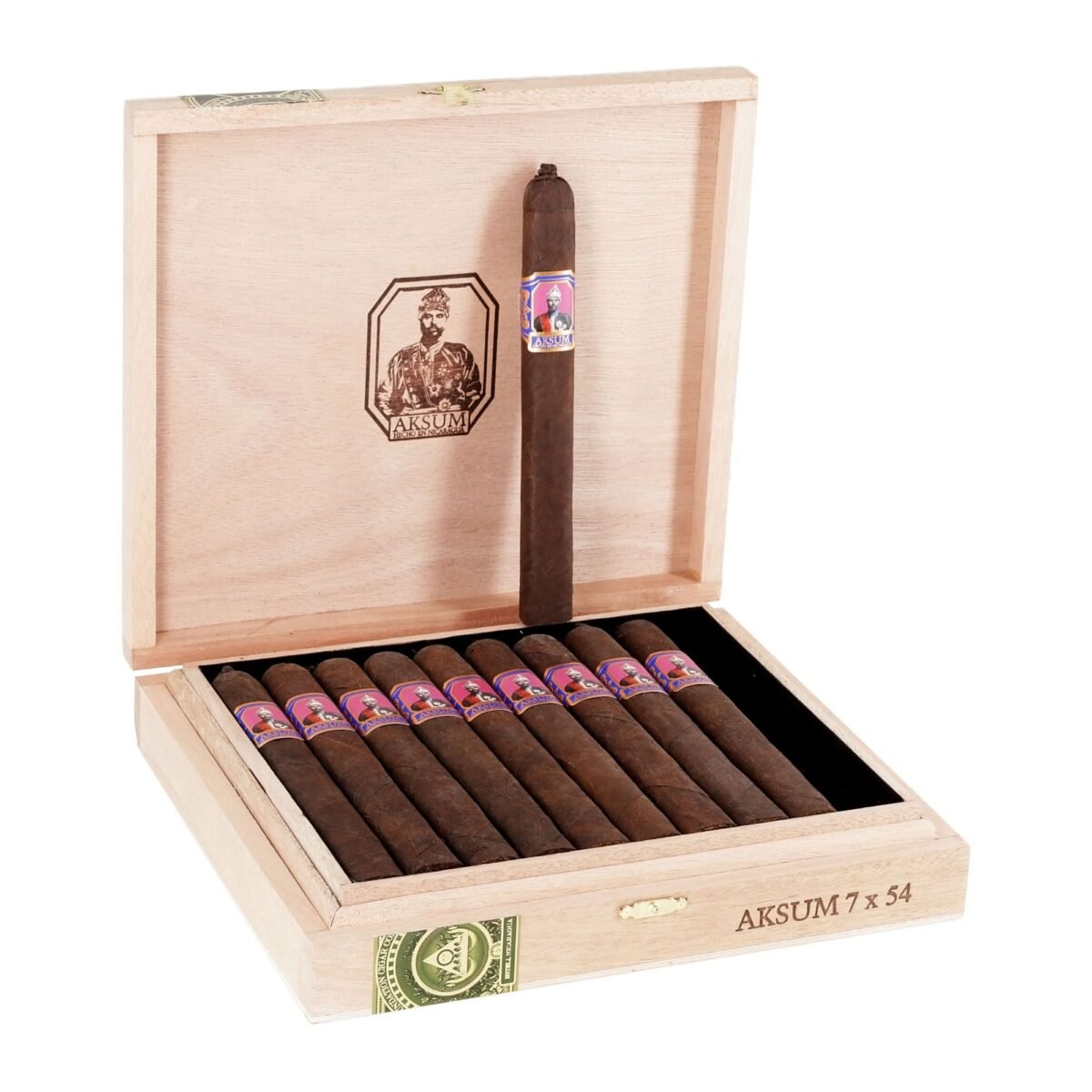 AKSUM MADURO DOBLE CORONA (7X54) BOX OF 10