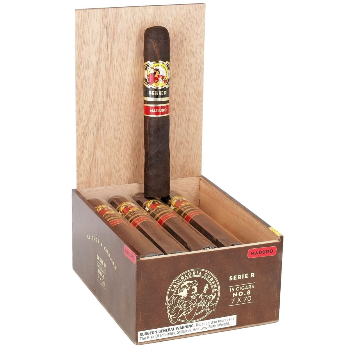 LA GLORIA CUBANA SERIE R NO. 8 MADURO BOX OF 15