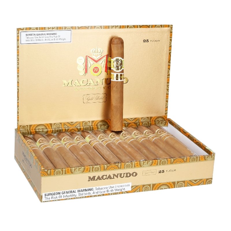 MACANUDO GOLD TUDOR BOX OF 25