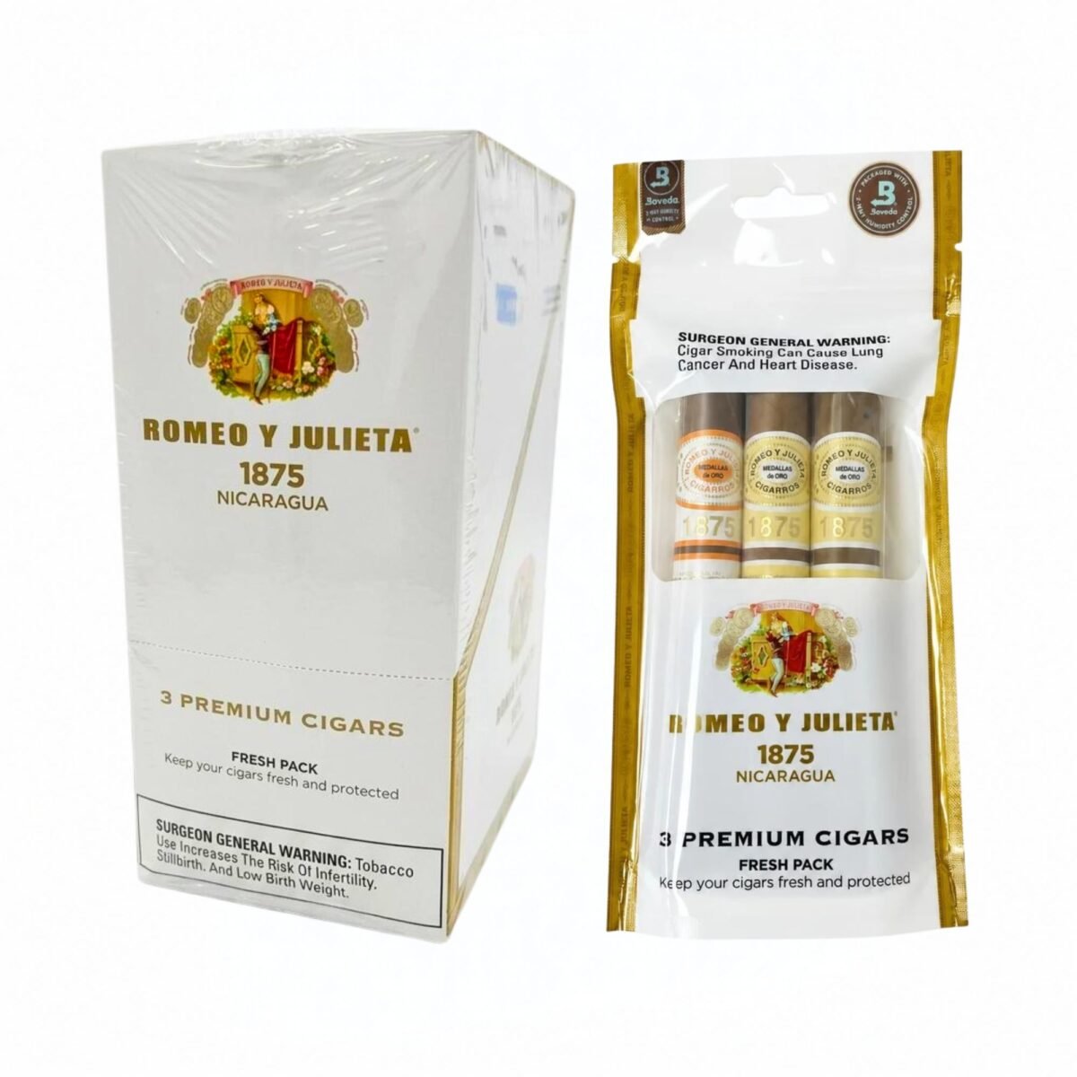 ROMEO Y JULIETA 1875 NICA FRESH PACK (8 OK OF 3) CT24