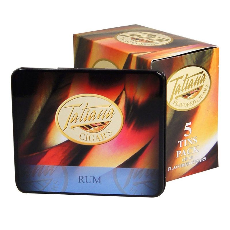 TATIANA MINI TINS RUM UNIT OF 50 (5 TINS OF 10)