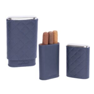 LUCIENNE CEDAR LINED CIGAR CASE – NAVY SONATA (XC452)