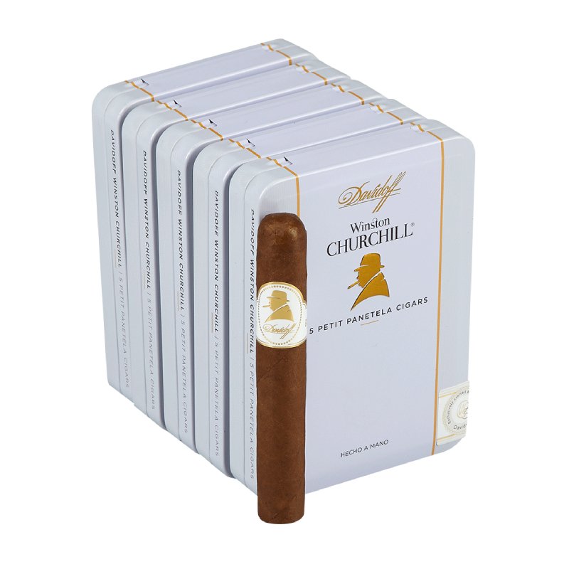 DAVIDOFF WINSTON PETIT PANETELA (5 TINS OF 5) BOX OF 25