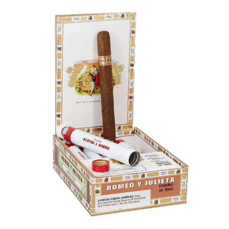 ROMEO Y JULIETA 1875 CHURCHILL EN TUBO (50 X 7) BOX OF 10