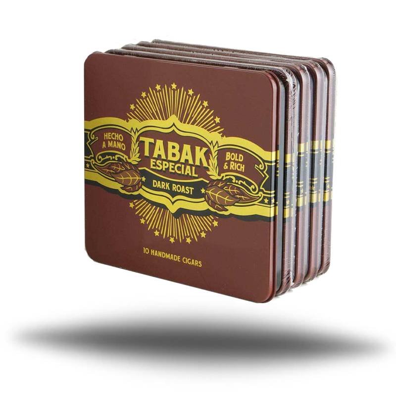 TABAK ESPECIAL CAFECITA NEGRA 50 CT (5 TINS OF 10)