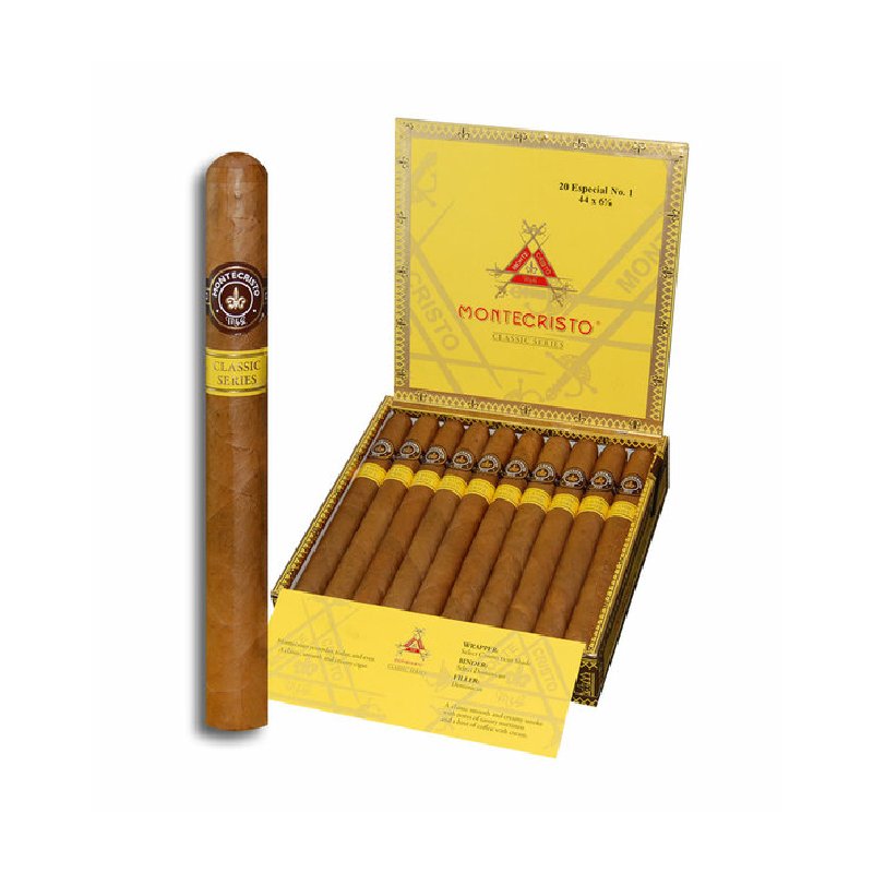 MONTECRISTO CLASSIC COLLECTION ESPECIAL NO.1 (44X6 5/8) BOX OF 20