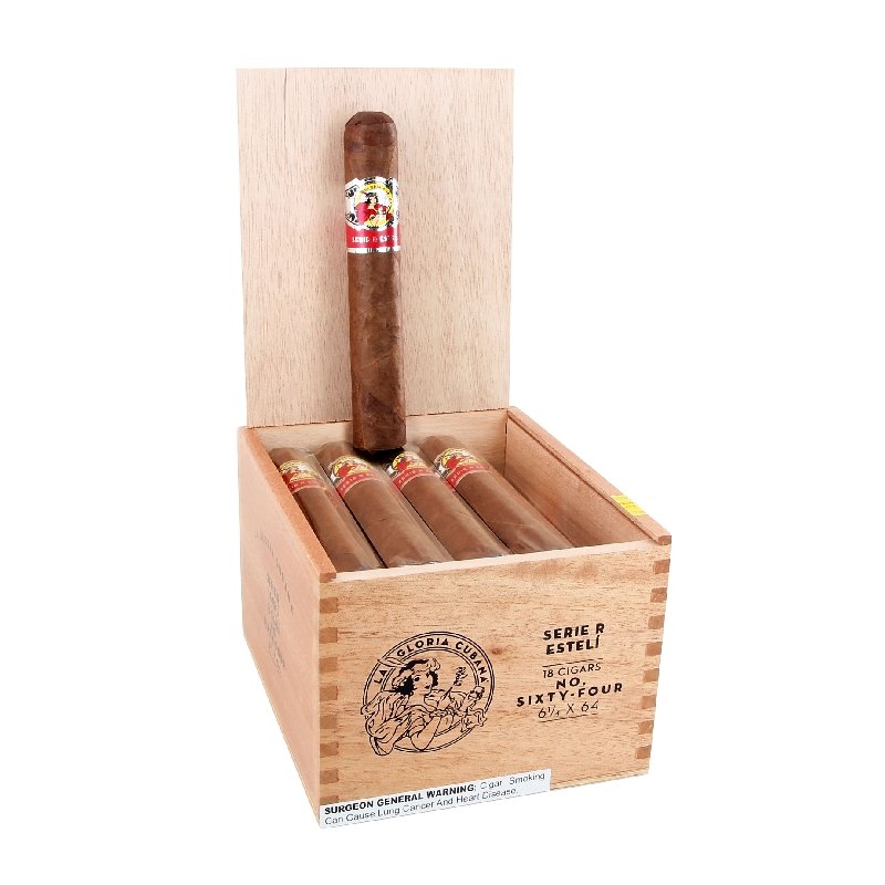 LA GLORIA CUBANA SERIE R ESTELI NO. SIXTY FOUR (6 1/4X64) BOX OF 18