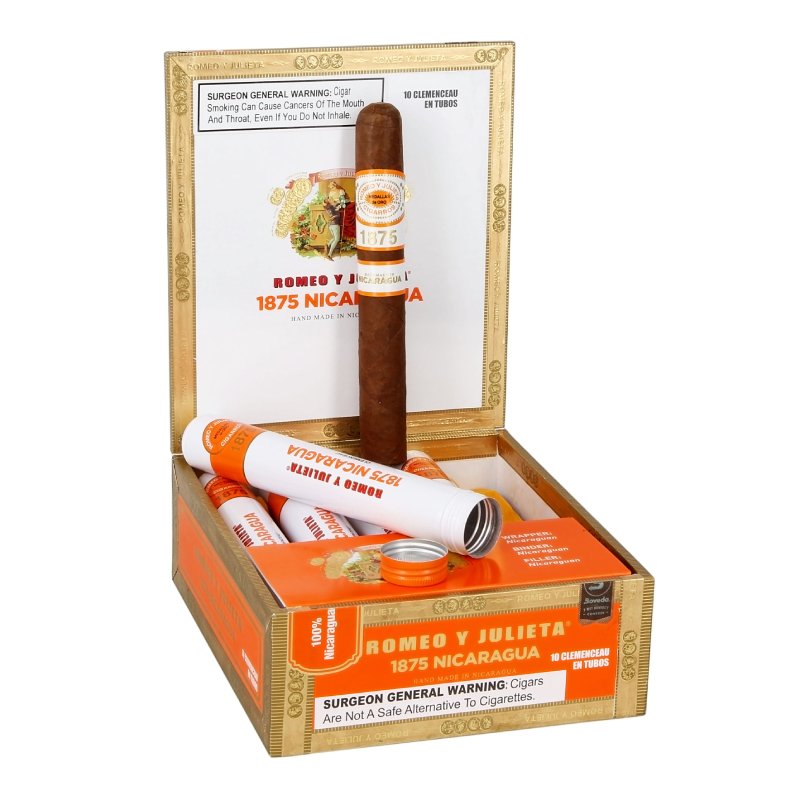 ROMEO Y JULIETA 1875 NICA CLEMENCEAU EN TUBO BOX OF 10