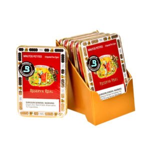 ROMEO Y JULIETA RESERVA REAL MINUTOS PETITES TINS (33X4) 30CT (5 TINS OF 6)