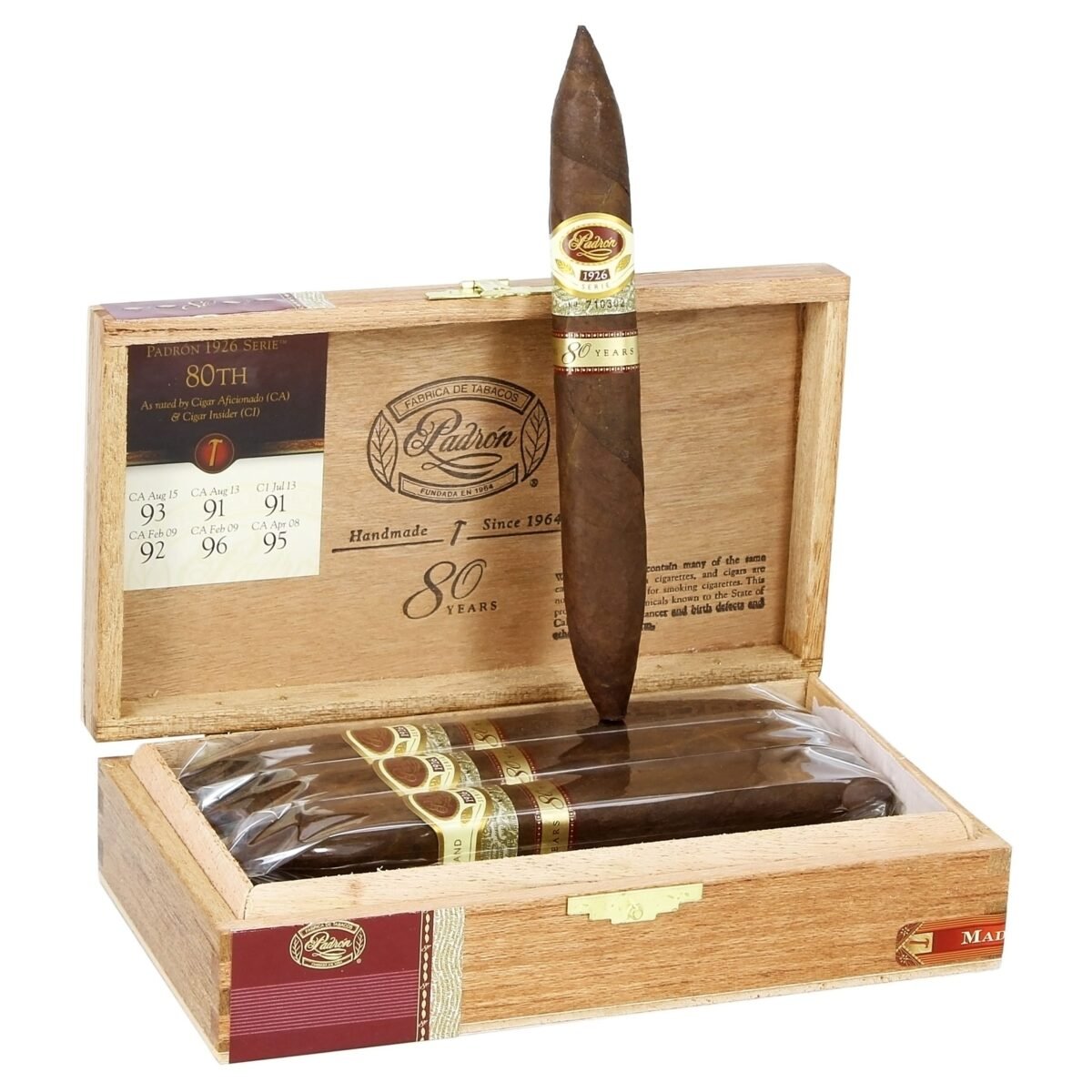PADRON 1926 80TH MAD (54 X 6 3/4) BOX OF 8