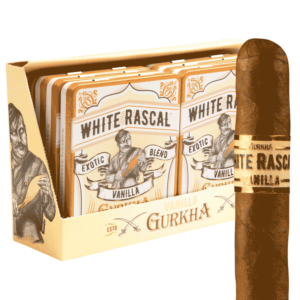 GURKHA CAFE TABAC WHITE RASCAL VANILLA CO 60CT (10 TINS OF 6)