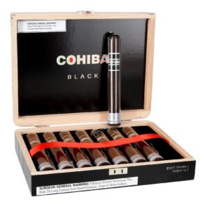 COHIBA BLACK ROBUSTO CRYSTAL BOX OF 8
