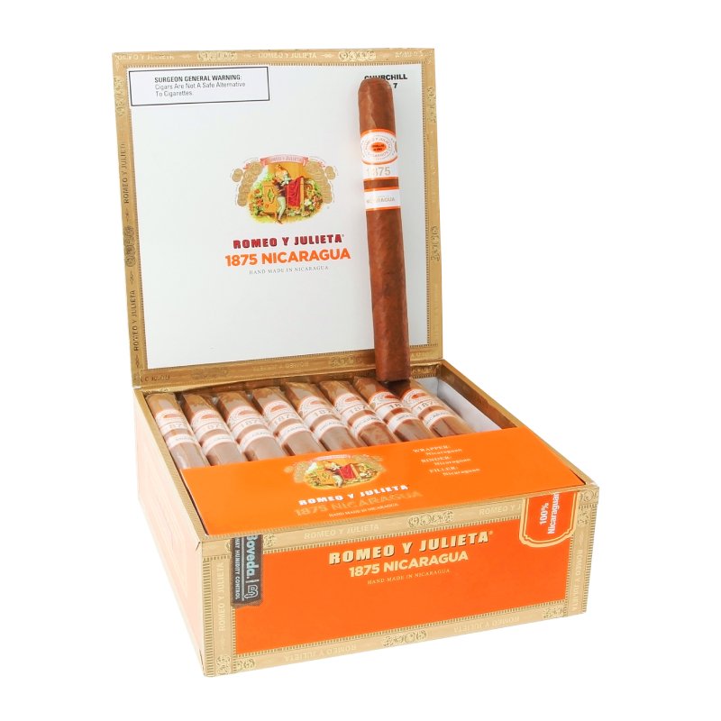 ROMEO Y JULIETA 1875 NICA CHURCHILL (52X7) BOX OF 25