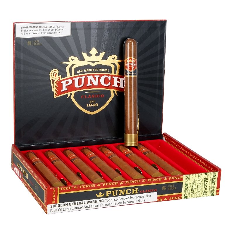 PUNCH CLASICO CAFE ROYAL NAT BOX OF 8
