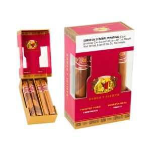 ROMEO Y JULIETA RESERVA REAL TWISTED TORO SAMPLER BOX OF 08