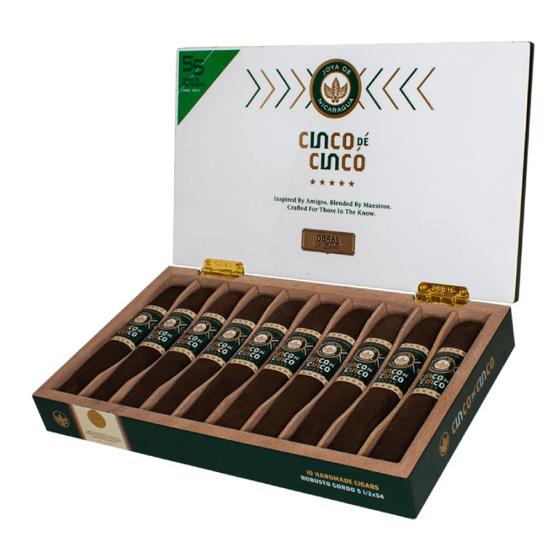 JDN CINCO DE CINCO ROBUSTO GORDO (5 1/2X54) BOX OF 10