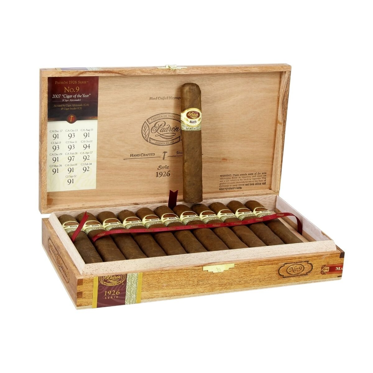 PADRON 1926 NO.9 MAD (56 X 5 1/4) BOX OF 24