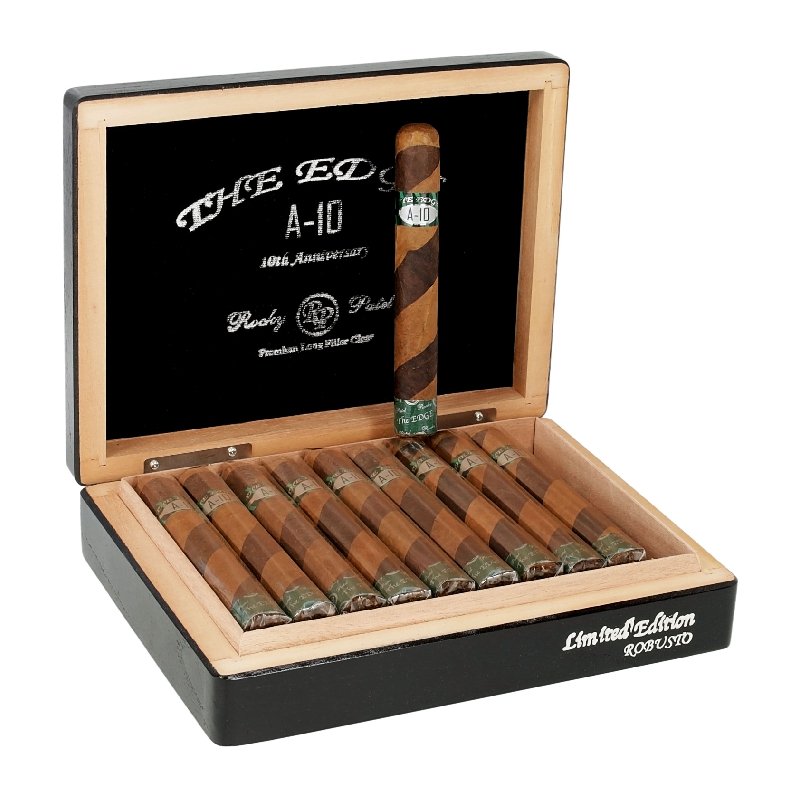 RP EDGE 10TH ANNIVERSARY A10 ROBUSTO (5 1/2X50) BARBER POLE BOX OF 20