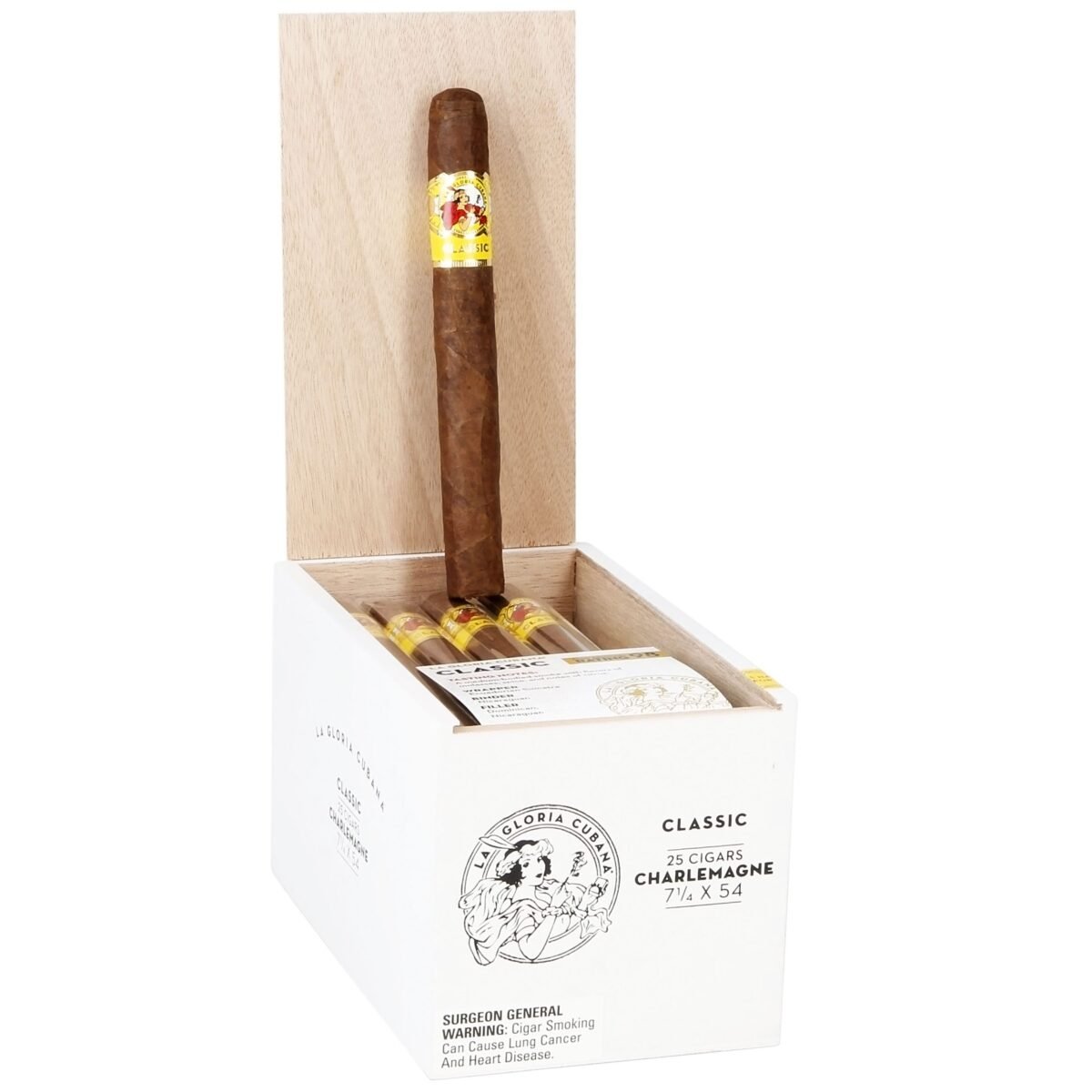 LA GLORIA CUBANA CHARLEMAGNE NAT(7 1/4X54) BOX OF 25