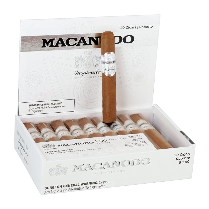 MACANUDO INSPIRADO WHITE ROBUSTO (5 X 50) BOX OF 20