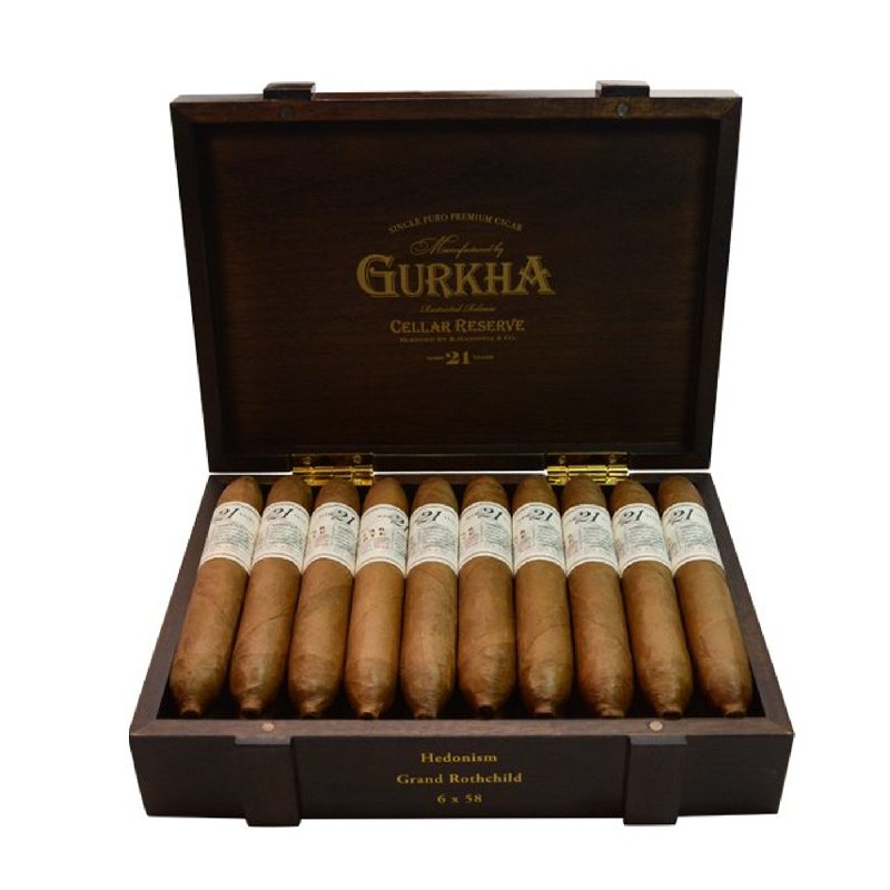 GURKHA CELLAR RESERVE 21YR HEDONISM GRAND ROTHCHILD BOX OF 20