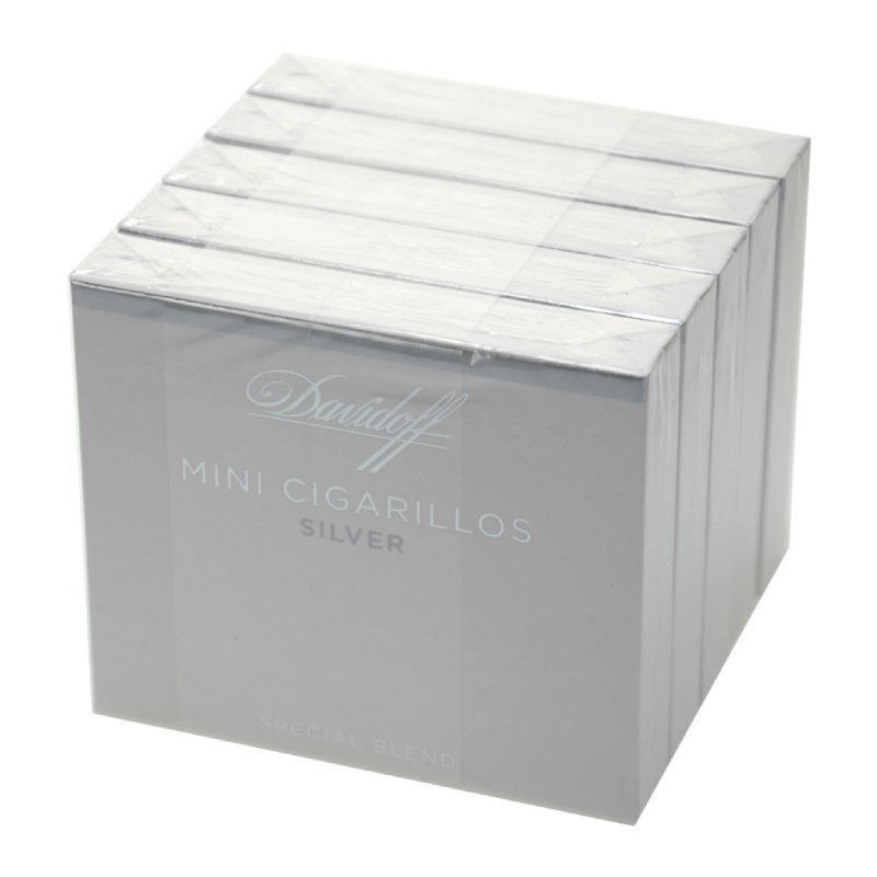DAVIDOFF MINI C’LLO SILVER UNIT OF 100CT (5 TINS OF 20)