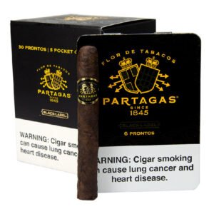 PARTAGAS BLACK LABEL PRONTOS 30CT (5 TINS OF 6)