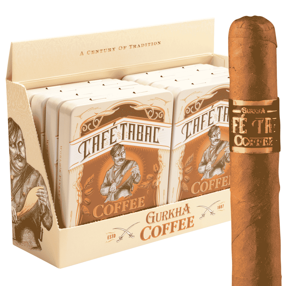 GURKHA CAFE TABAC C COFFEE CO 60CT (10 TINS OF 6)